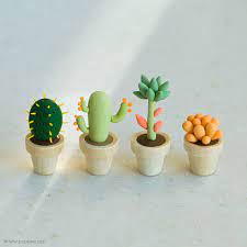 I'm not very good at clay so this is kinda bad. The Clay Cactus Polymer Clay