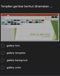 We did not find results for: 2 Untuk Mengatur Template Pada Power Point Maka Pilihan Yang Tepat Adalah Design Gt Brainly Co Id