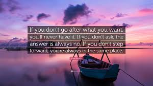 Nora Roberts Quote If You Don T Go After What You Want You Ll Never Have It If You Don T Ask The Answer Is Always No If You Don T Step 12 Wallpapers 'some things in life are out of your control. nora roberts quote if you don t go