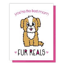 Check spelling or type a new query. Amazon Com Funny Dog Mom Letterpress Card Fur Reals Pun Mother S Day Birthday Handmade