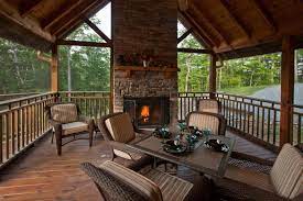 Double 2x10 outside joists and rim joist, 2x10 ledger. Wilderness Lodge Porch Fireplace Outdoor Wood Burning Fireplace Back Porch With Fireplace