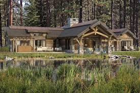 Vacation home plans often include porches and walkout basements. Log Home Floor Plans Timber Home Plans By Precisioncraft