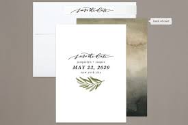 Olive Branch Save The Date Cards By Wildfield Paper Co Minted Save The Date Cards Olive Branch Papers Co