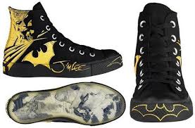 BATMAN BEGINS Converse Shoes Designed by Jim Lee