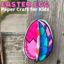 Here is another free printable easter writing paper design. Paper Easter Egg Ornaments Little Bins For Little Hands