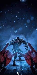 Spidey Vs Venom Ready Attack Iphone Wallpaper Best Iphone Wallpapers Iphone Wallpaper Marvel Art