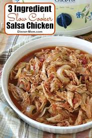 Crock Pot Salsa Chicken With 3 Ingredients Is A Must For Your Dinner Rotation Make It On Sunday Slow Cooker Salsa Chicken Salsa Chicken Crockpot Salsa Chicken