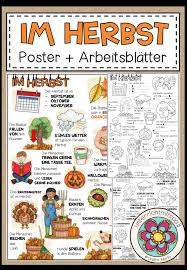 Im Herbst Poster Arbeitsblatter Differenziert Unterrichtsmaterial In Den Fachern Deutsch Fachubergreifendes In 2020 Deutsch Lernen Unterrichtsmaterial Unterrichtsthemen