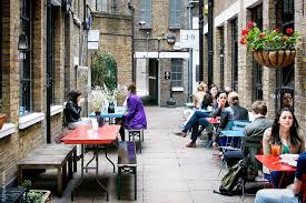 Outdoor Lunch At J A Cafe Courtyard Garden Cafe London Places