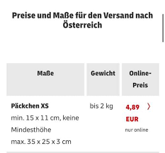 We did not find results for: Top Neue Schaub Ue Hne Packchen Von Osterreich Nach Deutschland Dauer