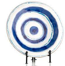 Shop our selection of decorative accessories today! Watercolor Plate With Stand Contemporary Decorative Plates By Abigails Inc Houzz