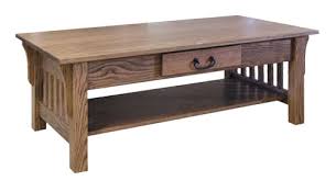 This mission style coffee table in a rich espresso brown finish, will be the perfect home for your remote controls, coaster collection, candles and more. Mission Coffee Table Amish Solid Wood Occasional Tables Kvadro Furniture