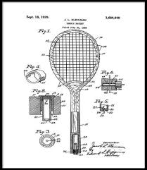 Tennis Racket Patent1928tennis Racket Printtennis Racket Etsy Tennis Racket Tennis Tennis Racket Art