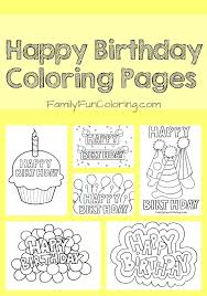 Happy Birthday Grandma Printable Coloring Card Happy Birthday Coloring Pages Familyfuncoloring Birthday Coloring Pages Happy Birthday Coloring Pages Happy Birthday Printable