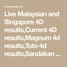 Live Malaysian And Singapore 4d Results Current 4d Results Magnum 4d Results Toto 4d Results Sandakan 4d Results Damacai Pmp 4d Protal Curr Math Math Equations