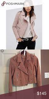 Sl8 Blush Pink Suede Moto Jacket Gorgeous Blush Pink Moto Jacket Sl8 By Blank Nyc Edgy Yet Feminine Very Comforta Suede Moto Jacket Pink Moto Jacket Jackets
