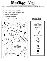 Practice Using A Map Key Help Your Child Learn The Basics Of Reading A Map With This Simpli Social Studies Worksheets Social Studies Maps Geography Worksheets