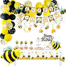 Make your event more thrilling with cheap and trendy bee decorations available at alibaba.com. Hipeewo Bee Party Decorations Bumblebee Bee Decorations Supplies Happy Bee Day Banner Balloons Toppers