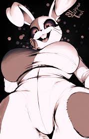 1girls big breasts bunny ears female female only five nights at  freddy's five nights at freddy's: security breach furry heart-shaped pupils  horny looking down mask slippertuul tuul vanny vanny (