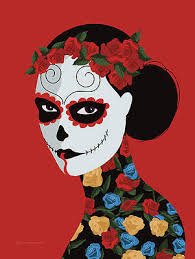 Day Of The Dead Mixed Media for Sale