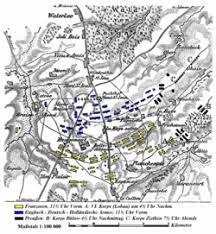 Además de la batalla, forman parte de la campaña de waterloo todos los combates entablados desde los primeros encuentros entre las tropas francesas con los destacamentos prusianos el 15 de junio hasta la retirada final del ejército francés el día 18, como las batallas de ligny, quatre bras y wavre. BÄtÄlia De La Waterloo Wikipedia
