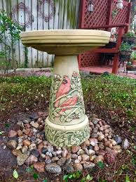 Explore amazon devices · fast shipping · read ratings & reviews Burley Clay Hand Painted Summer Cardinal Ceramic Bird Bath Walmart Com Walmart Com