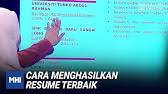 Susun atur resume yang paling berkesan menggunakan fon profesional, jarak satu baris, tajuk bahagian yang jelas dan margin setengah inci. Tips Susunan Dokumen Untuk Ke Temuduga Youtube