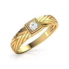 Josh Solitaire Ring For Men Jewellery India Online Mens Wedding Rings Gold Mens Gold Rings Men Diamond Ring