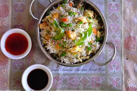 If you want it to taste like true restaurant style, you need to put the rice only in a pot over high heat and stir it around for about 5 minutes or so before cooking. Indo Chinese Chicken Fried Rice Restaurant Style Recipes R Simple