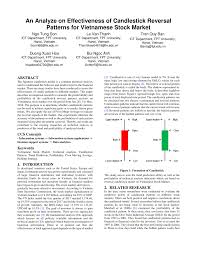 Pdf An Analyze On Effectiveness Of Candlestick Reversal