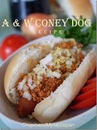 I used chicken frankfurters because they are. Classic Hotdog Dog Recipes Hot Dog Sauce Recipe Recipes