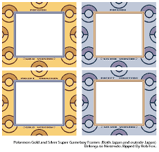 Game Boy Gbc Pokemon Gold Silver Pokemon Gold And Silver Sgb Frames Gold Pokemon Pokemon Gold And Silver Pokemon
