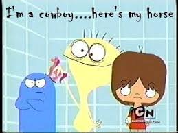 Foster S Home For Imaginary Friends Blu Mac And Cheese Lmao One Of My Favourite Scenes Foster Home For Imaginary Friends Imaginary Friend The Fosters