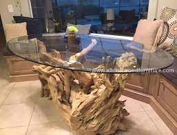 Each driftwood dining table is a unique work of art built custom to your dimensions. Shop Driftwood Dining Table Dining With Your Family At Your Home Can Be More Beautiful And Attractive Driftwood Dining Table Driftwood Table Dining Table