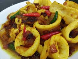 Only 30 minutes from preparation to serving. Resepi Sotong Masak Kunyit Kering