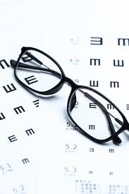 Glasses And Eye Chart On White Background Photo Free Download