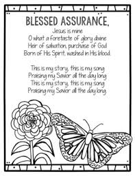 Blessed assurance (.midi) blessed assurance (.mp3) blessed assurance orchestral version (.mp3) blessed 1. Blessed Assurance Hymn Coloring Page Poster Sunday School Activity