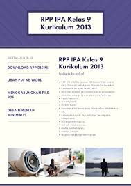 0 comments 60 likes statistics notes full name. Rpp Ipa Kelas 9 Kurikulum 2013