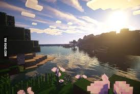 Minecraft With Shaders Looks Amazing In 2020 Minecraft Wallpaper Fantasy Landscape Minecraft Shaders
