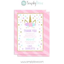 Cruelty free and natural ingredients that make perfect gifts. Floral Unicorn Thank You Cards