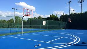 Please enjoy this booklet of basketball court diagrams courtesy of hoopsu.com! Blue Outdoor Basketball Court Floor Length 84 Feet Rs 55 Square Feet Id 12586229491