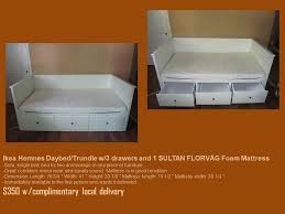 Ikea Hemnes Daybed Trundle W 3 Drawers And 1 Sultan Florvag Foam Mattress By Marlene A Hudson Via Flickr Toddler Boys Room Boy Daybed Mattress Sofa