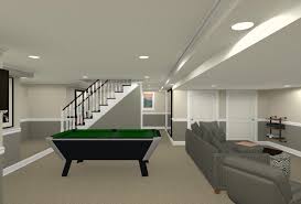 Basement layout basement floor plans with stairs in middle. Basement Stairs Relocation In Warren Nj Design Build Planners