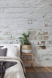 This Charming White Brick Wallpaper Is Great For Adding An Industrial Feel To Your Feature Wall Bedroom Brick Wallpaper Bedroom Wallpaper Bedroom Feature Wall