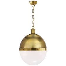 Or £26.33 pm (no interest) with. Visual Comfort Hicks Extra Large Globe Pendant With White Glass Hand Rubbed Antique Brass