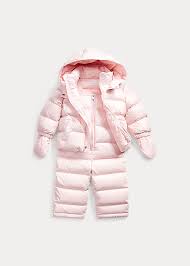 Ralph Lauren Babies 2 Piece Snowsuit Set In Hint Of Pink Modesens