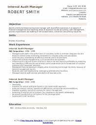 Auditor accomplishments resume must be created wisely. Internal Audit Manager Resume Samples Qwikresume