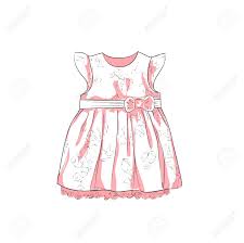 Cualquier estilo, forma, acabado y color. Dibujado A Mano Ilustracion Con El Vestido Para Las Ninas Ilustraciones Vectoriales Clip Art Vectorizado Libre De Derechos Image 49238311