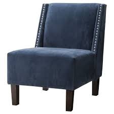 Hayden Armless Chair Velvet With Nailheads Living Room Chairs Upholstered Chairs Upholstered Chairs Diy