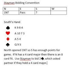 Bidding Stayman Convention Http Blueberrybridge Com How The Stayman Convention Got Its Name Bridge Card Bridge Rules Bridge Game